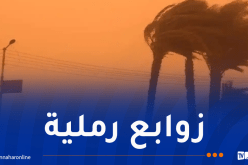 رياح وزوابع رملية تضرب 38 ولاية اليوم