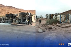 النعامة.. انقلاب شاحنة لنقل الغاز بين عين الصفراء وجنين بورزڨ