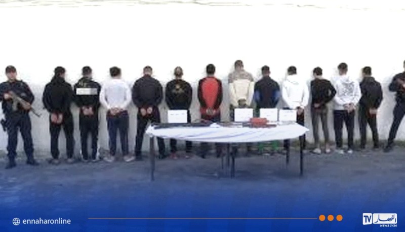 بالفيديو: توقيف 12 شخصا ضمن عصابة زرعت الرعب في أولاد فايت