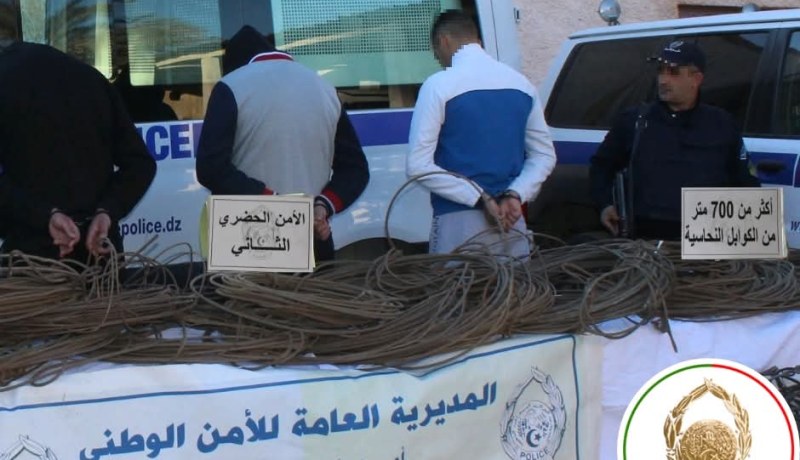 غرداية.. تفكيك شبكة لسرقة الكوابل النحاسية ببونورة