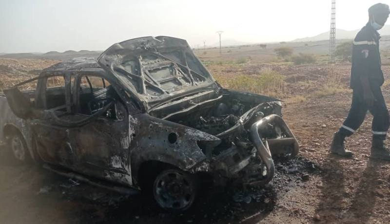 تبسة.. 3 قتلى في انحراف وانقلاب سيارة متبوع بحريق في الكويف 
