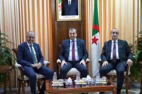 عرقاب وعجال يبحثان التعاون مع وزير الطاقة والنفط الموريتاني