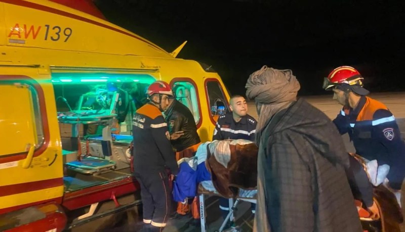 إجلاء جوي لامرأة مصابة بحروق من غرداية نحو مستشفى زرالدة