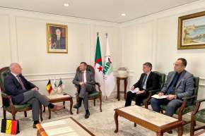 الجزائر وبلجيكا تبحثان تعزيز الاستثمارات البينية في الطاقة والفلاحة