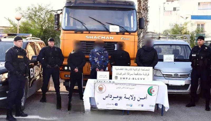 بومرداس: الإطاحة بشبكة إجرامية متخصصة في سرقة المركبات
