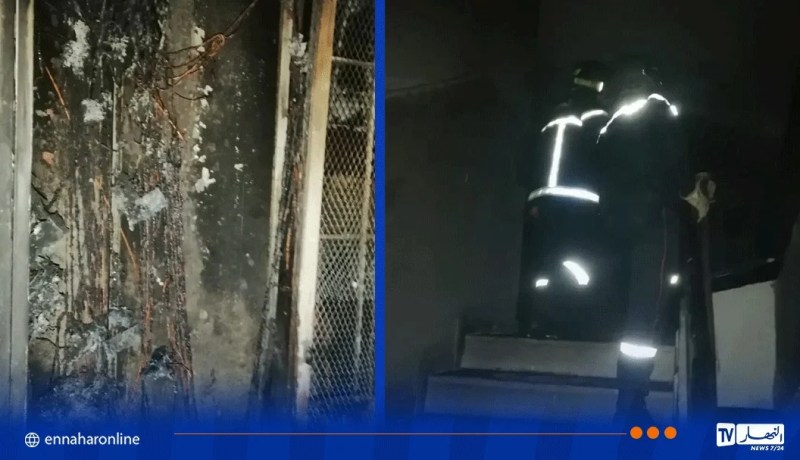 الشلف.. حريق مجمع عدادات كهربائية بعمارة بالحسنية