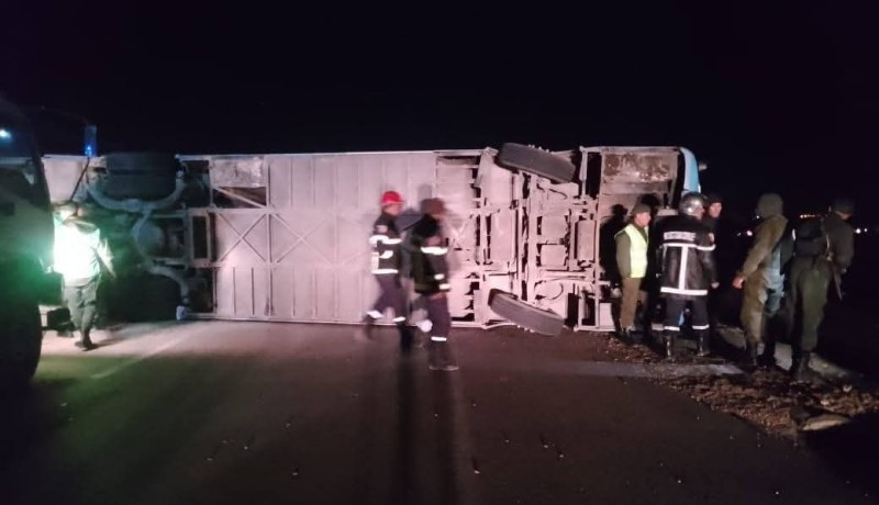 الجلفة.. 40 جريحا في حادث انقلاب حافلة