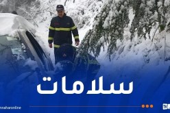 البويرة.. إنقاذ امرأة ورجل عالقين داخل سيارة بسبب تراكم الثلوج