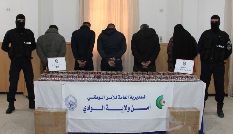 BRI الوادي تطيح بشبكة إجرامية وتحجز أزيد من 20 ألف قرص مهلوس