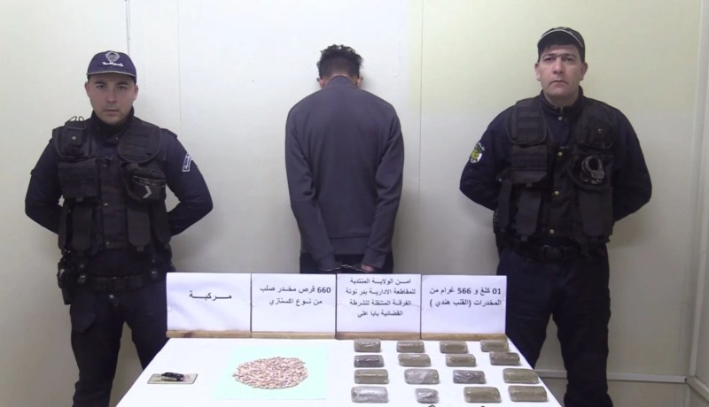 توقيف مروّج مخدرات وحجز 1.5 كلغ “كيف” و660 قرص اكستازي ببئر توتة