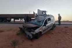 غرداية.. 5 جرحى في اصطدام بين سيارة وشاحنة بالمنصورة