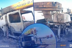 بشار.. حريق رافعة بمنطقة واد عائشة في العبادلة