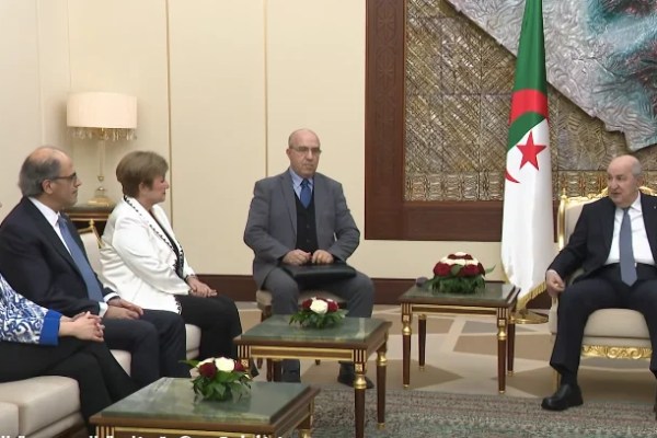 رئيس الجمهورية يستقبل المديرة العامة لصندوق النقد الدولي