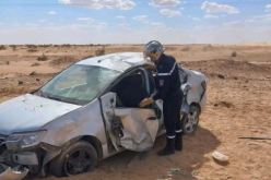 المغير.. 5 مصابين في حادث مرور