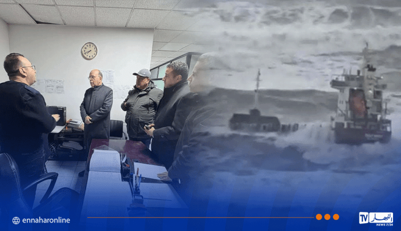 بجاية.. إنقاذ باخرة تجارية أجنبية من خطر الانحراف