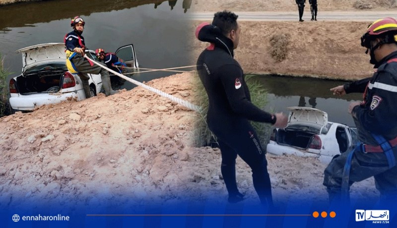 توڨرت.. وفاة شخص في انحراف وانقلاب سيارة وسقوطها في واد 