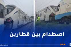 اصطدام بين قطارين في البليدة..لا خسائر بشرية