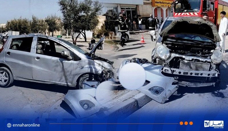 تيسمسيلت.. 6 جرحى في اصطدام سيارة بدراجة نارية