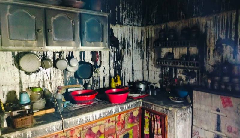 إصابة 12 شخصا إثر احتراق شقة بميلة