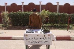 إرهابي يسلم نفسه في برج باجي مختار وحجز 4 قناطير “كيف” قادمة من المغرب