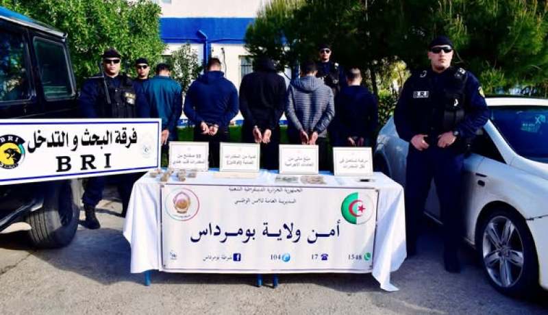 بومرداس..الإطاحة بشبكة تروج السموم  بين الشباب