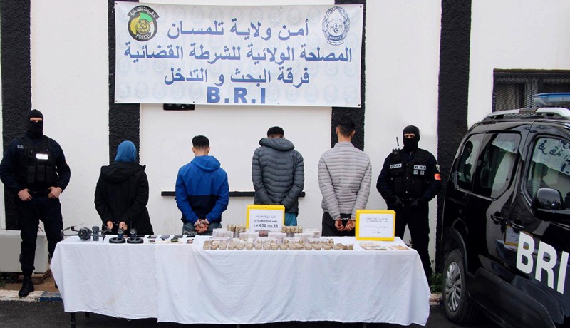 تلمسان: تفكيك شبكة من بينها امرأة وحجز قرابة 17 كلغ مخدرات