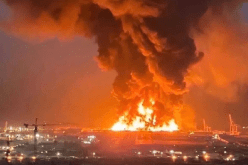 حريق بعد انفجار في السفارة الأمريكية بالرياض