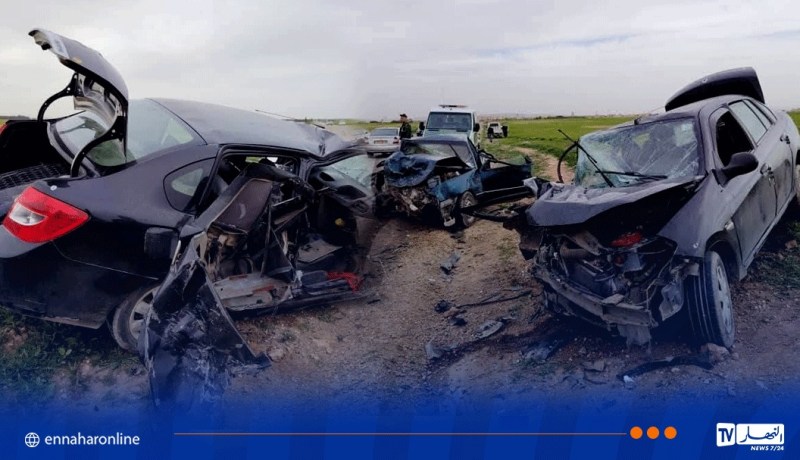 تيارت.. 6 جرحى في اصطدام بين سيارتين بحمادية