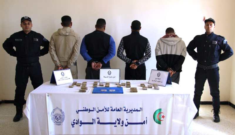 شرطة الوادي تضبط ما يقارب 2.5 كلغ من “الكيف”