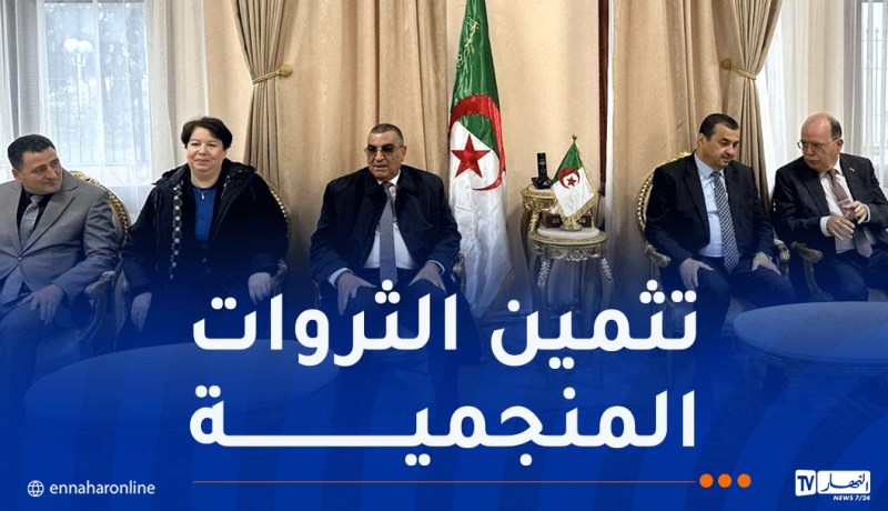 وفد وزاري هام يتفقد مشروع منجم الزنك والرصاص بأميزور وتالة حمزة