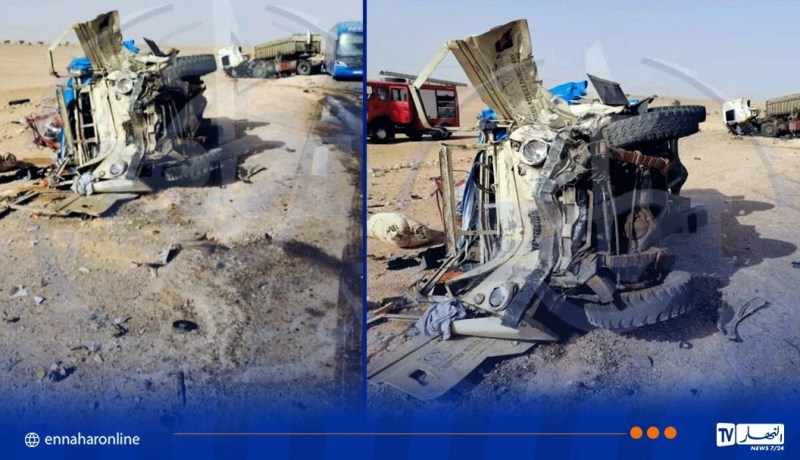 تندوف.. قتيل وجريح في اصطدام تسلسلي بين سيارة، شاحنة وحافلة