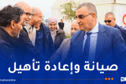 جلاوي يعاين المقطع المصنّف كنقطة سوداء من الطريق السيار شرق غرب