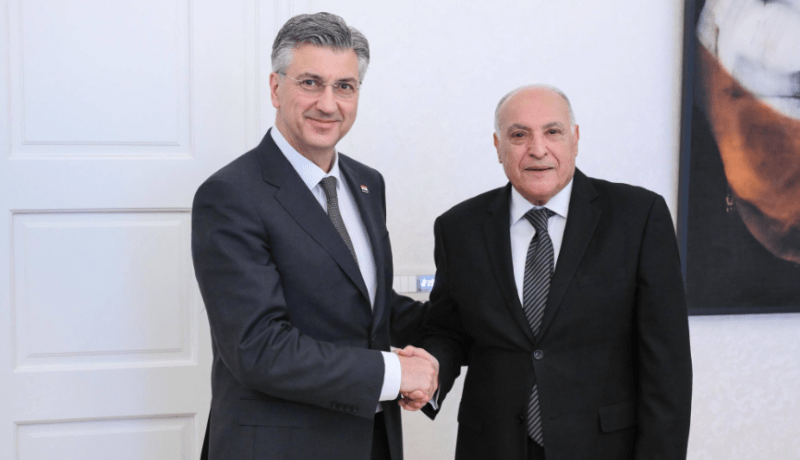 عطاف يُستقبل من طرف الوزير الأول لجمهورية كرواتيا