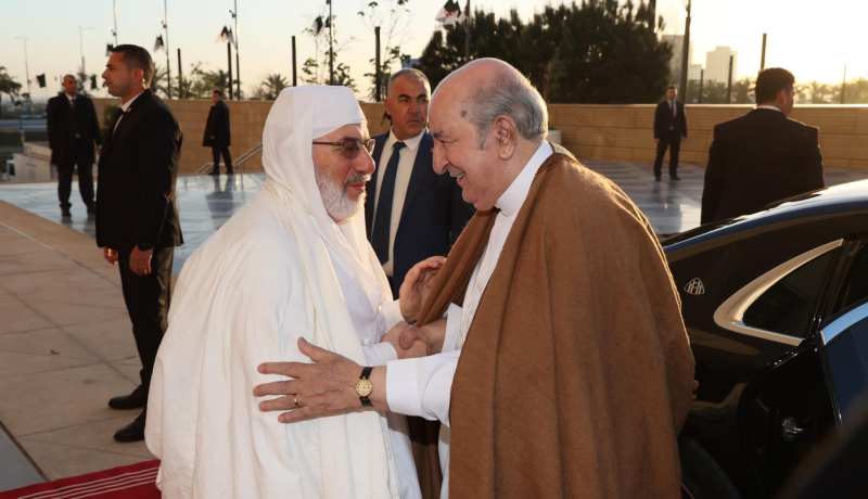 رئيس الجمهورية يصل إلى جامع الجزائر لأداء صلاة العيد