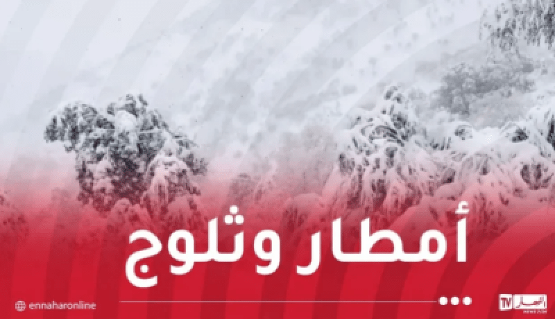 ثلوج كثيفة.. أمطار غزيرة ورياح قوية بداية من اليوم