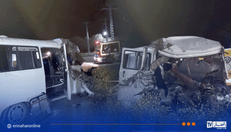 سطيف.. وفاة رجل وإصابة طفل في اصطدام قطار بحافلة صغيرة ببئر العرش