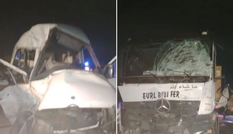 عين وسارة.. وفاة 3 أشخاص في اصطدام بين سيارة نفعية وشاحنة