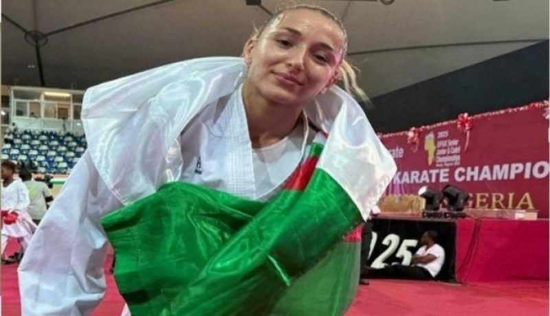 سيليا ويكان تحقق الميدالية الفضية في الدوري العالمي للكاراتي