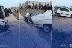 البيض.. وفاة شخص وإصابة 3 آخرين في حادث اصطدام بين سيارتين