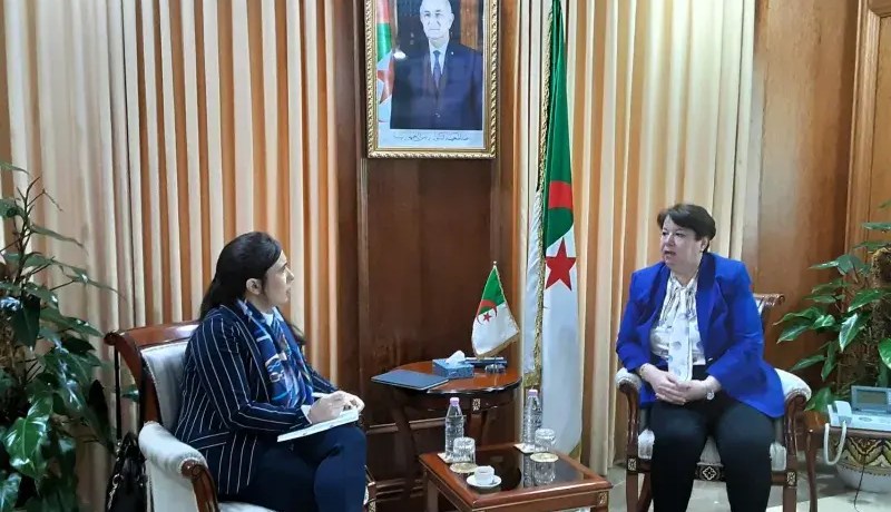طافر تستقبل الممثلة المقيمة لمجموعة البنك الدولي في الجزائر