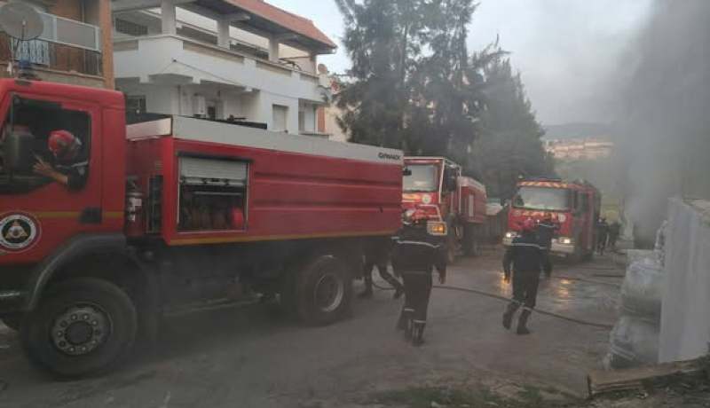 بومرداس.. إخماد حريق بمخزن لمصنع انتاج العشب الاصطناعي