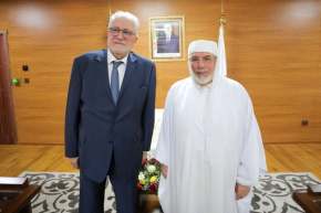 عميد جامع الجزائر يستقبل عميد مسجد باريس
