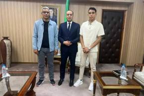 صادي يستقبل العداء الواعد زكرياء طواهرية ويشيد بتألقه الدولي