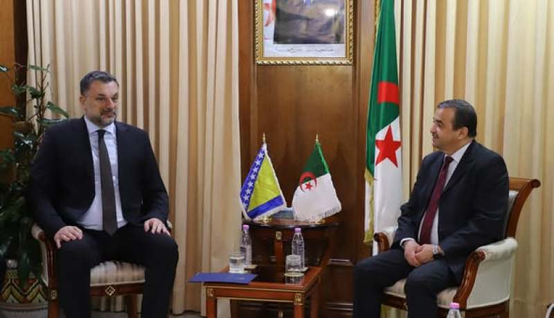 عرقاب يبحث مع وزير خارجية البوسنة التعاون في مجالات صناعة النفط والغاز