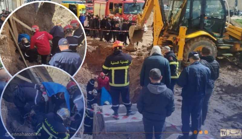 سطيف.. وفاة عامل في انهيار خندق للصرف الصحي وسط المدينة