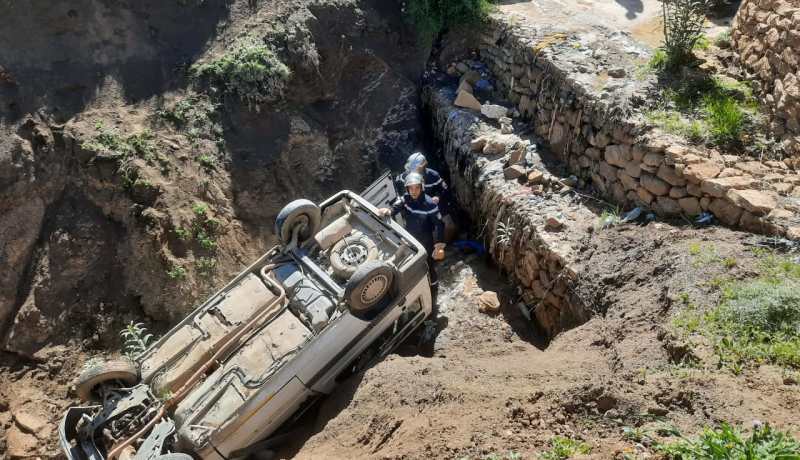 تيسمسيلت.. جريح في انقلاب سيارة بالعاصم