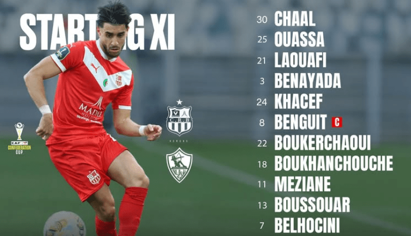 مدرب شباب بلوزداد يكشف عن التشكيلة الأساسية في مواجهة الزمالك المصري