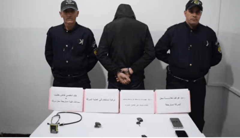 شرطة تقصراين توقف شخصا مختصا في السرقة من المركبات بالعاصمة