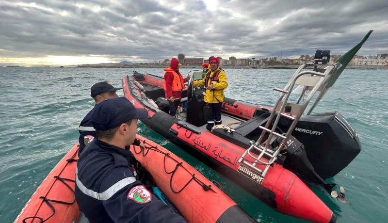 البحث عن غريق مفقود في شاطئ جيجل