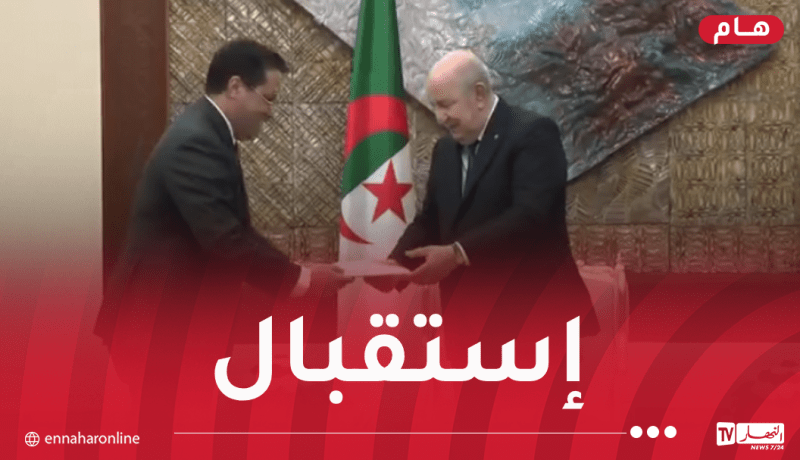 رئيس الجمهورية يستقبل الوزير الأول الموريتاني